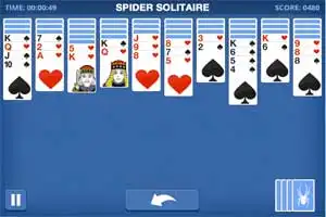 Juego Spider Solitaire Blue